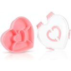Mini Heart Snackle Box - Heart Shaped Snack Container with 5 Compartments - Image 2
