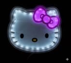 SUNRISE TTAY Hello Kitty LED Wall Art Sign for Kids,Light-Up, USB Powered, Glowing Wall Decor - Image 4