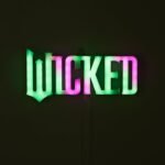 Wicked the Movie Neon LED Hanging Wall Art, Decorative Lighting for Kids Bedroom & Playroom