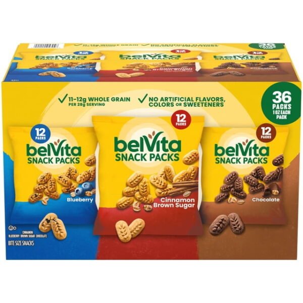 belVita Bites Breakfast Biscuits, Variety Pack, 1