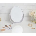 Thinkspace Beauty Soft-Touch Oval Vanity Mirror, Choose Color - Image 2